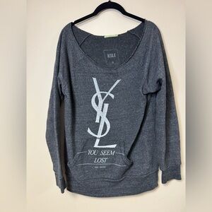 YSL( You Seem Lost) KillBrand  Women's Crew Neck Sweater
